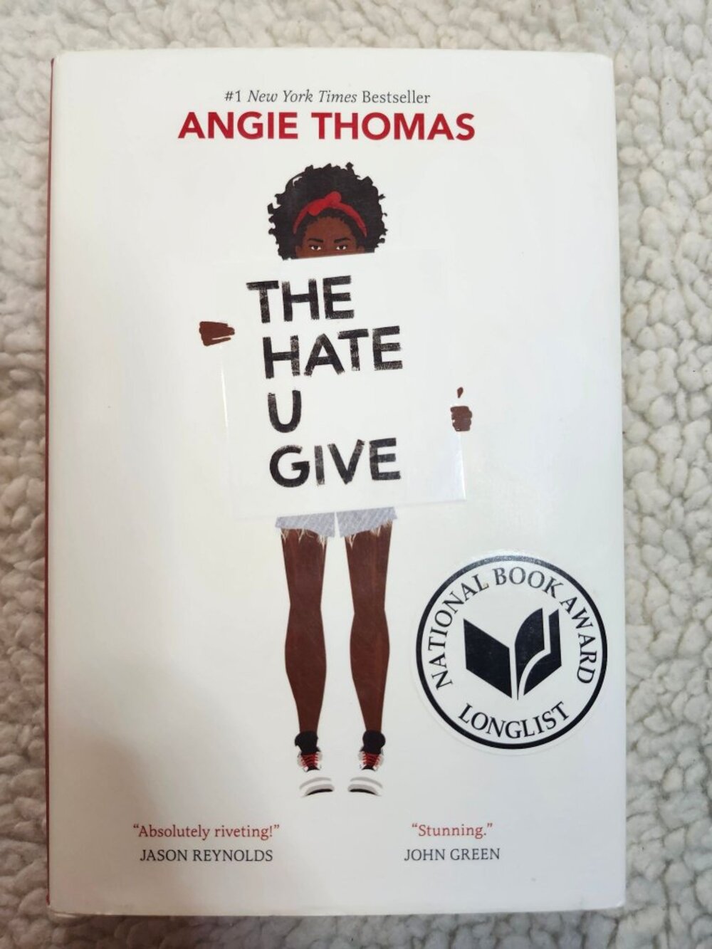 Angie Thomas The Hate U Give Hardcover 2017 First Edition Balzer Bray Longlist